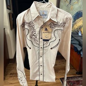 Rangers Legend Men's Western Cream Shirt